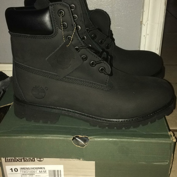 black timberland boots size 10